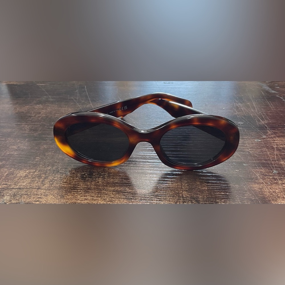 Celine Paris  Brown Sunglasses With Gold Detail - Picture 2 of 6
